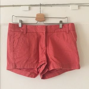 Red 3” J. Crew shorts